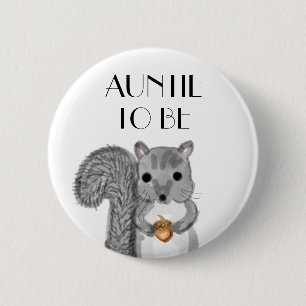 Auntie To Be Baby Shower Button