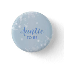 Auntie to be Blue Baby Boy Shower l New Aunt Button