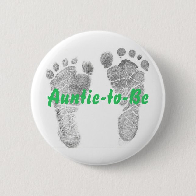 Auntie-to-Be Button (Front)