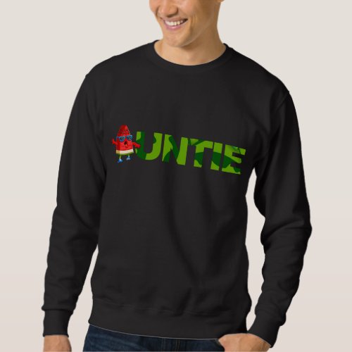 Auntie Watermelon Summer Tropical Fruit Sweatshirt