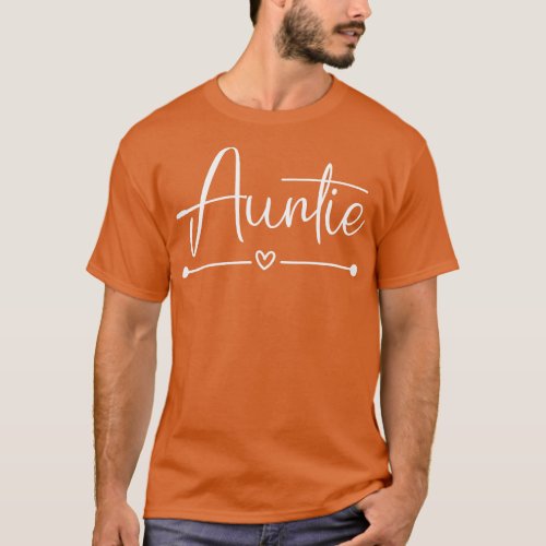Auntie white text T_Shirt