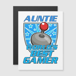 Auntie World's best gamer retro logo