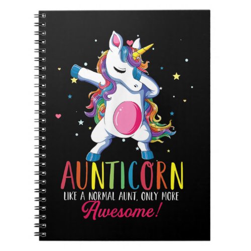 auntiecorn like an aunt only awesome dabbing unico notebook
