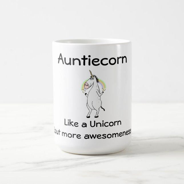 Auntiecorn Unicorn Coffee Mug (Center)
