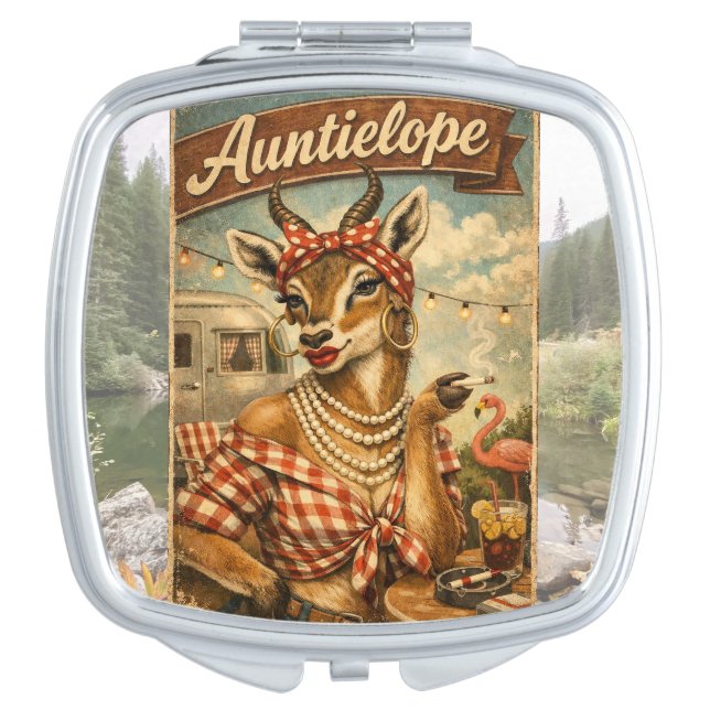 Auntielope Compact Mirror (Front)