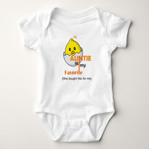 Aunties baby baby bodysuit
