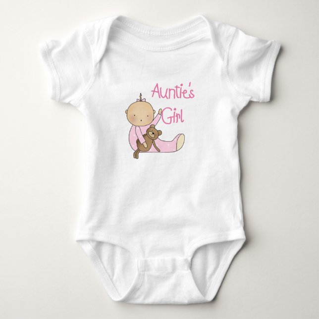 Auntie's Girl Baby Bodysuit (Front)