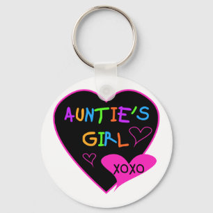 Aunties Girl t shirts, mugs, hats, and more Keychain