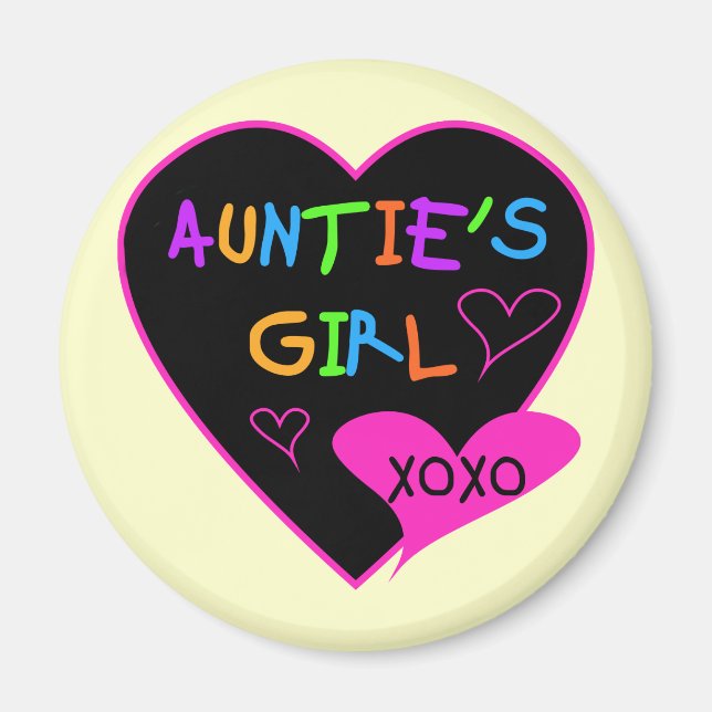 Aunties Girl t shirts, mugs, hats, and more Magnet (Front)