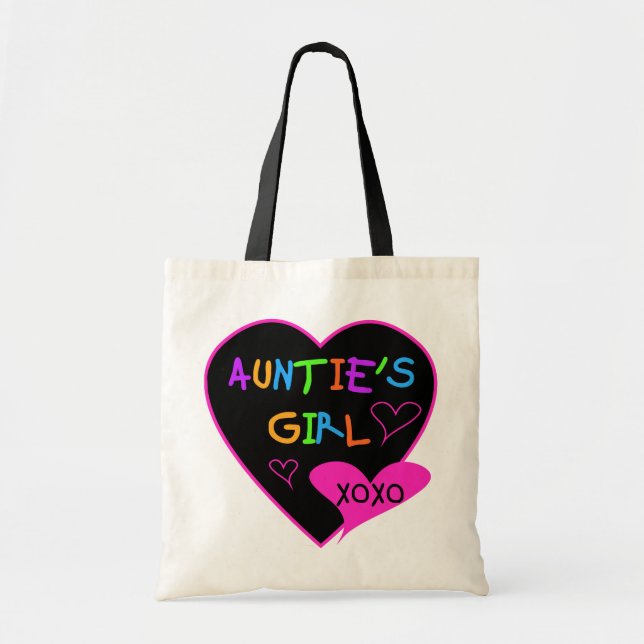 Aunties Girl t shirts, mugs, hats, and more Tote Bag (Front)