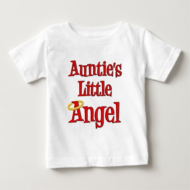 Auntie's Little Angel Baby T-Shirt (Front)