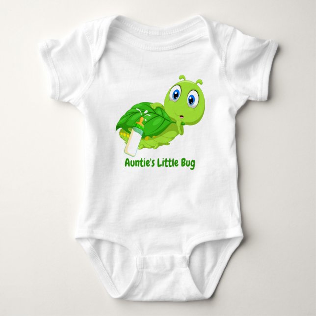 Auntie's Little Bug Baby Bodysuit (Front)