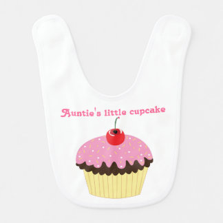 Auntie's little cupcake baby bib