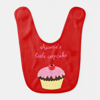 Auntie's little cupcake baby bib