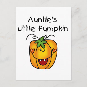 Auntie's Little Pumpkin Tshirts and Gifts Postcard