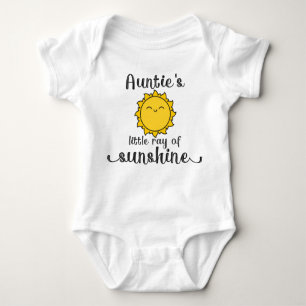Auntie's Little Ray Of Sunshine Baby Bodysuit