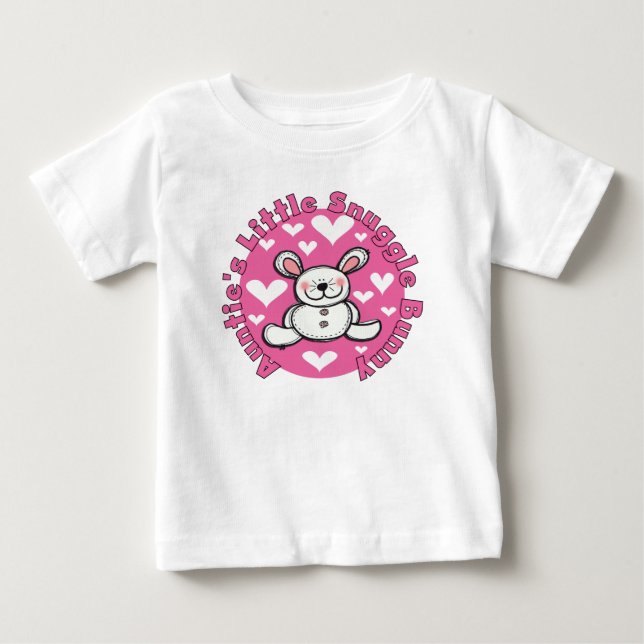 Auntie's Little Snuggle Bunny Sleeveless Dress Baby T-Shirt (Front)