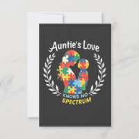 Auntie's Love Has No Spectrum Autism Awareness 