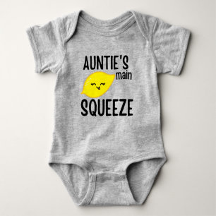 Auntie's Main Squeeze Funny becoming a auntie Baby Baby Bodysuit