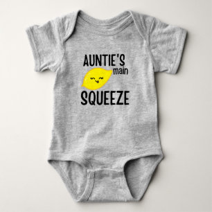 Auntie's Main Squeeze Funny becoming a auntie Baby Bodysuit