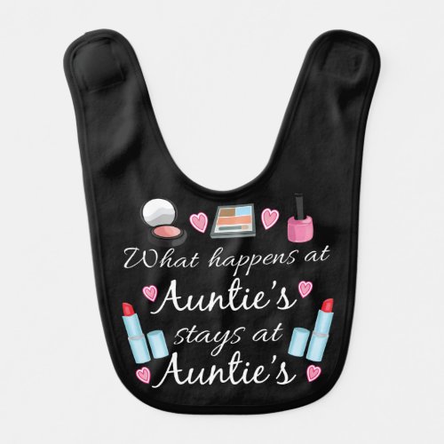 Aunties Makeup Baby Girl Niece Bib