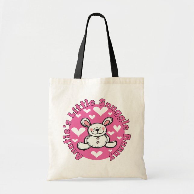 Auntie's Snuggle Bunny Tote Bag (Front)