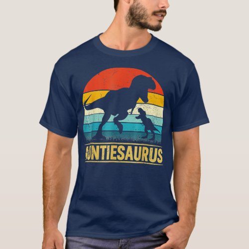 AuntieSaurus  Rex Dinosaur Auntie Funny Mothers Da T_Shirt