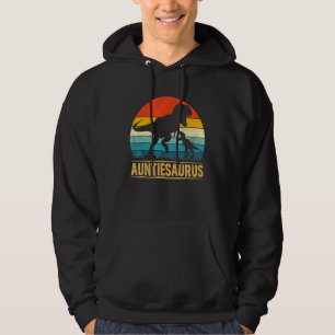 Auntiesaurus Rex Dinosaur Auntie Mother's Day Hoodie