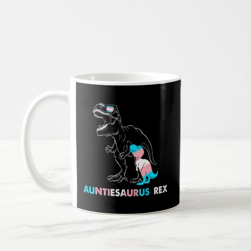 Auntiesaurus Rex T Rex Transgender Day Of Visibili Coffee Mug