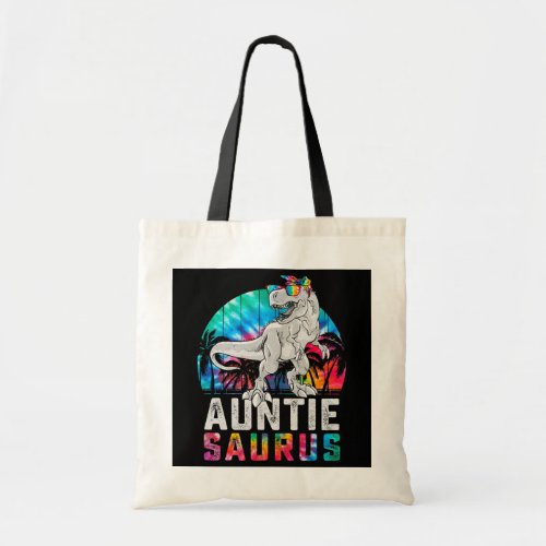 Auntiesaurus T Rex Dinosaur Aunt Saurus Family Tote Bag