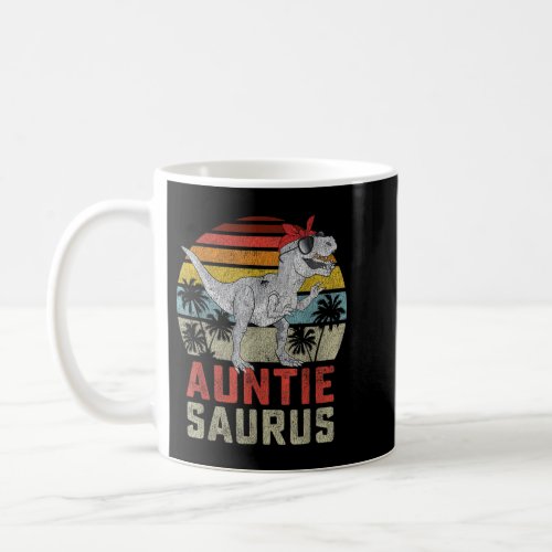 Auntiesaurus T Rex Dinosaur Auntie Saurus Family M Coffee Mug