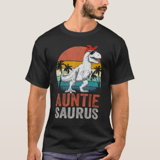 Auntiesaurus T Rex Dinosaur Auntie Saurus Family M T-Shirt
