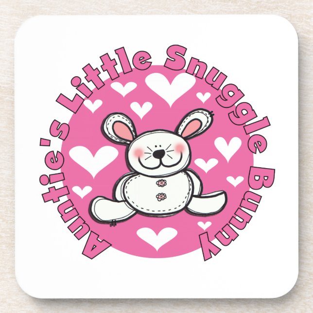 AUNTIESNUGGLEBUNNY.png Beverage Coaster (Front)
