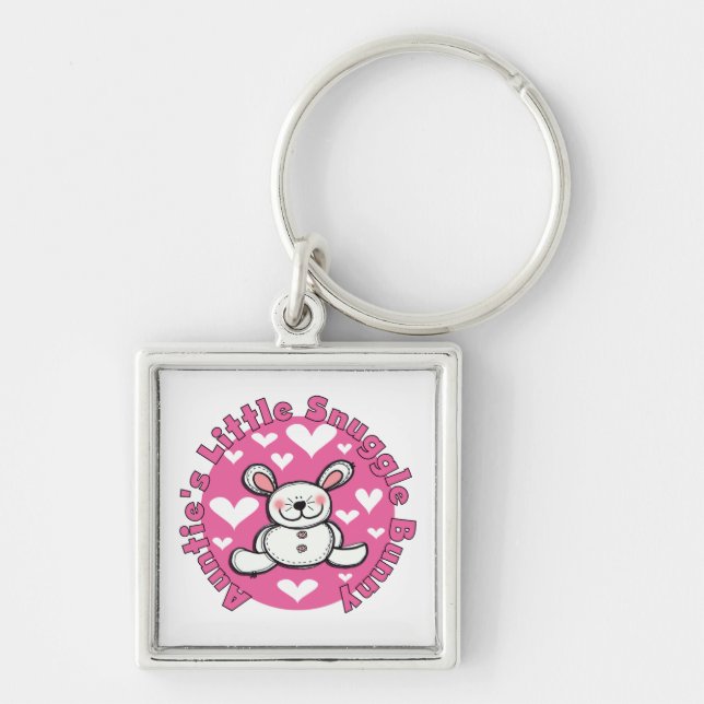 AUNTIESNUGGLEBUNNY.png Keychain (Front)