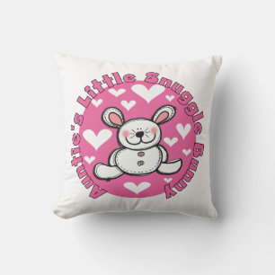 AUNTIESNUGGLEBUNNY.png Throw Pillow