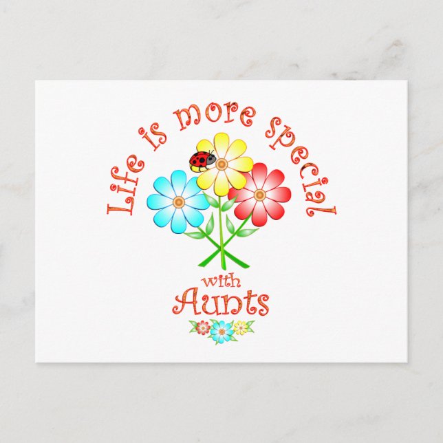 Aunts are Special Postcard (Front)