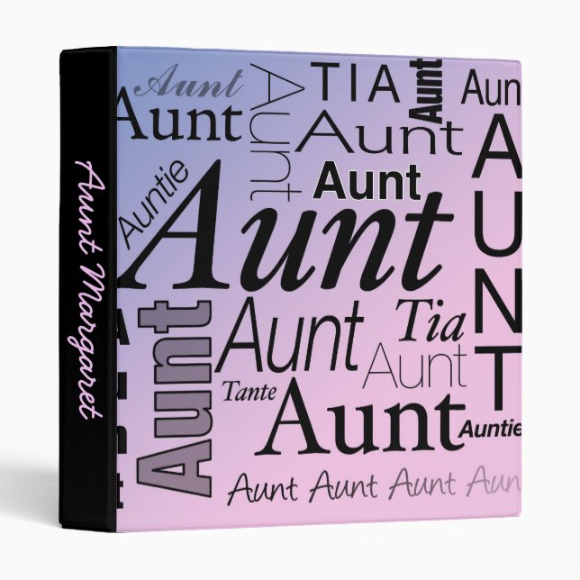 Aunts Aunts Aunts! 1" Binder (Front/Spine)