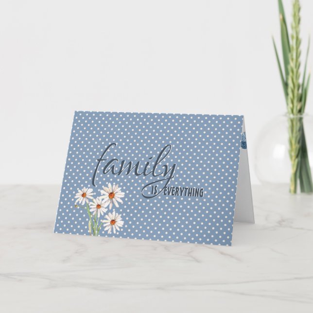 Aunt's birthday daisy on dots card (Front)