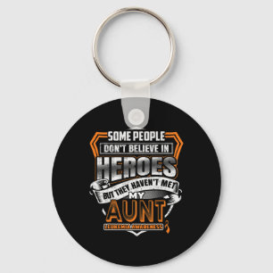 Aunt's Fight Is My Fight Leukemia Awareness 2  Keychain