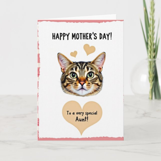 Aunts Happy Mothers Day Card (Front)
