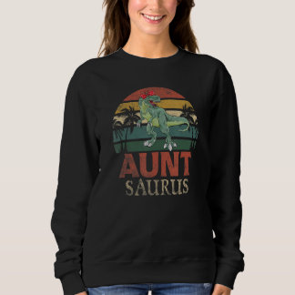Auntsaurus Rex Dinosaur Aunt Saurus Family Matchi Sweatshirt