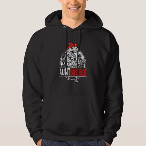 Auntsaurus Rex Dinosaur Aunt Saurus Family Matchin Hoodie