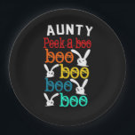 Aunty Bunny Game For Novelty Kids Adults Paper Plates<br><div class="desc">An aunty bunny peekabo game design made for kids and adults. Cute and novelty fun.</div>