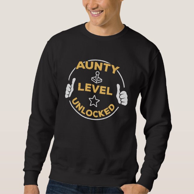 Aunty Level Unlocked Soon To Be Aunty Sweatshirt (Front)