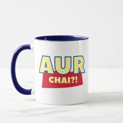 Aur chai Funny  Chai Indian Food Pun Tea Coffee  Mug