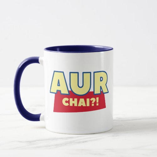 Aur chai Funny  Chai Indian Food Pun Tea Coffee  Mug