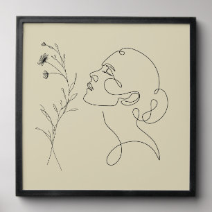 ​Aura Bloom Abstract & Line Art Peel And Stick Photo Tile