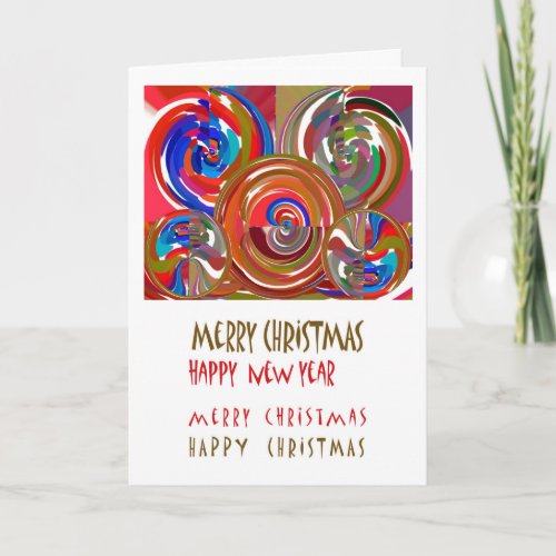 Aura Cleaning Circles _ Merry Christmas Xmas Holiday Card