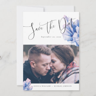 Aura Crystal Save the Date Announcements