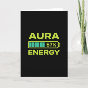Aura Energy 67 Percent Meme Six Seven Farming Card
